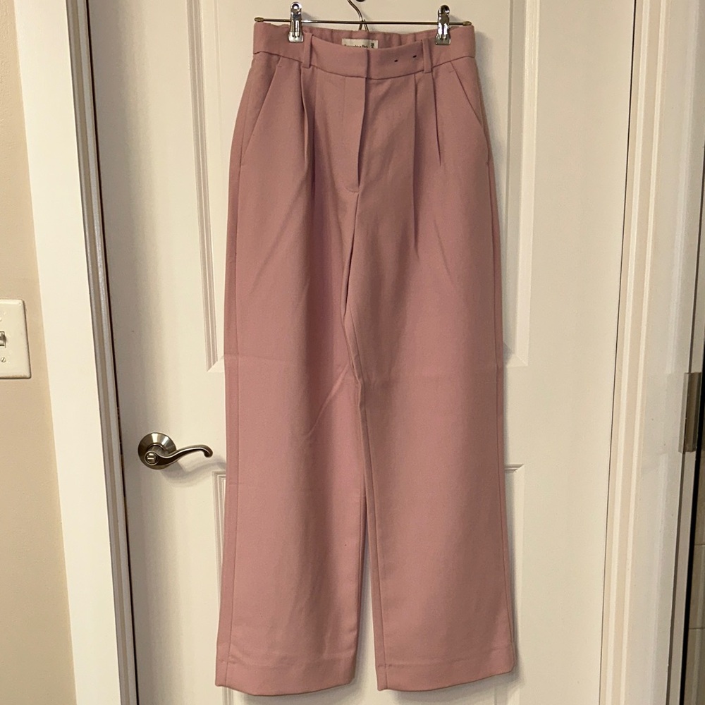 Abercrombie & Fitch Light Pink Sloan Trousers (curve love)